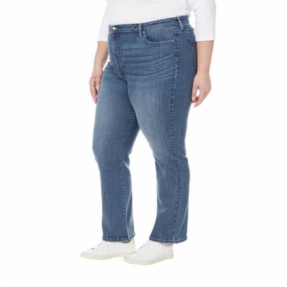 BUFFALO DAVID BITTON Jeans High-Rise Straight Leg Stretch Blue Women’s Size 16 - Picture 3 of 3